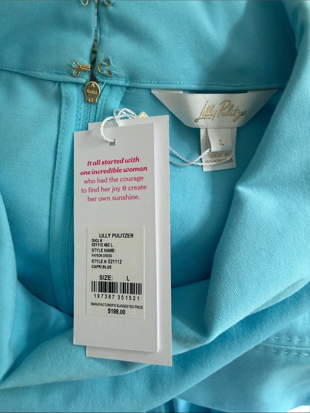 Lilly Pulitzer 
Payson Shift Dress 
Capri Blue - Picture 9 of 13